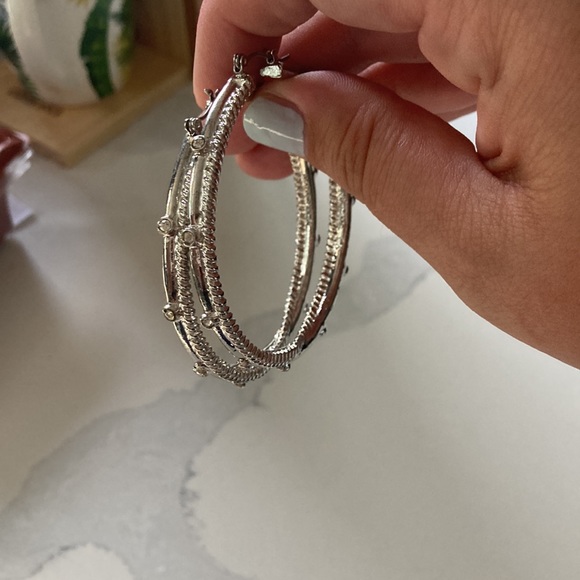 RJ Graziano silver Hoop Earrings - Picture 4 of 4